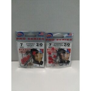 Eagle Claw Pro Series Size‎ 2/0 Qty 7 Spinner Bait Trailer Hook 2 Packs